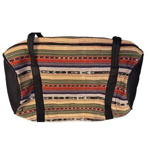 Woven XXL Aztec Boho Duffle Bag Extra Weekend 
Travel Overnight Bag